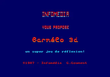 Barmelo 3D (F) (1987) screen shot title